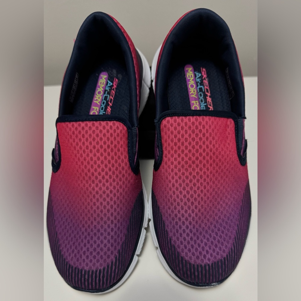 Skechers Pink and Purple Gradient Mesh Sneakers